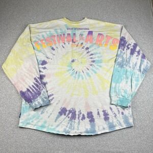 Walt Disney Spirit Jersey Adult 2XL Epcot Festival of Arts 2019 Figment Tie Dye